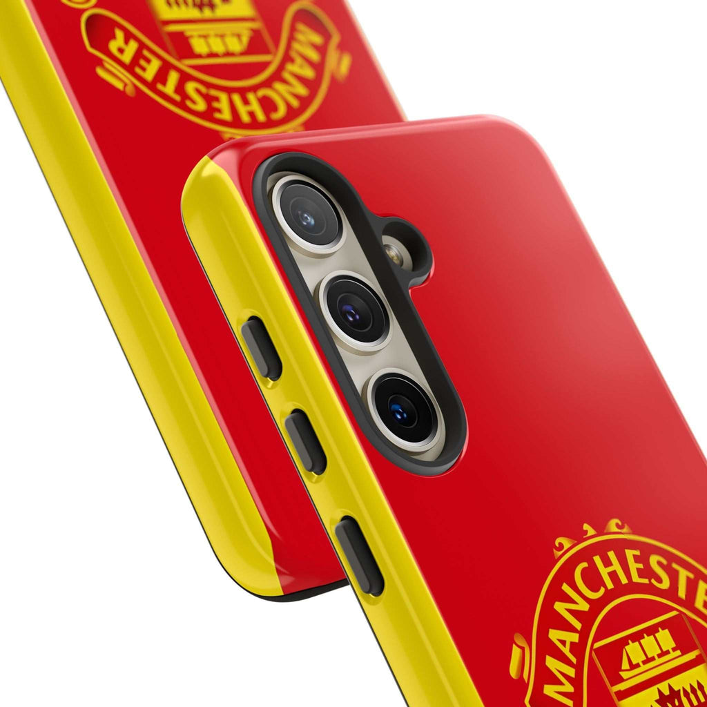 Manchester United Magnetic Samsung Case with red official-inspired crest and dual-layer protection