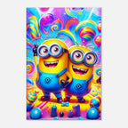 Minions Wall Canvas featuring vibrant colors and playful characters, ideal for kids' rooms.