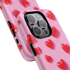 Pink Hearts iPhone Magsafe Phone Case