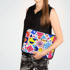 Bright Geometric Print Laptop Sleeve
