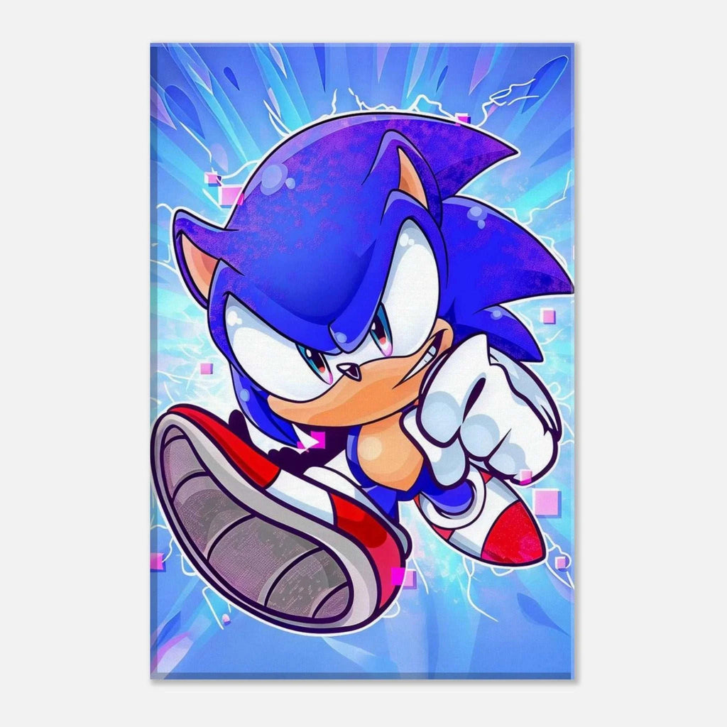 Vibrant Sonic Wall Canvas with colorful Sonic the Hedgehog design.