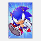 Vibrant Sonic Wall Canvas with colorful Sonic the Hedgehog design.