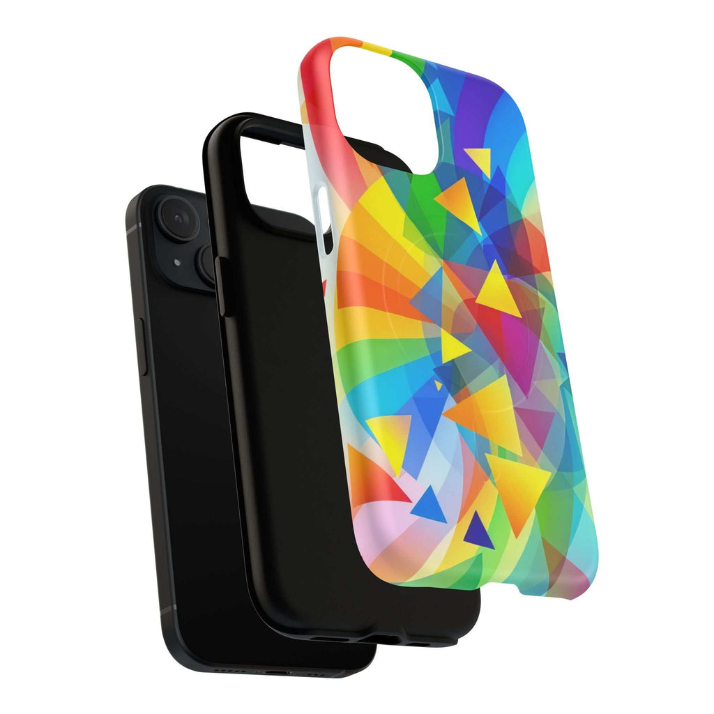 Geometric Pride Design iPhone Magsafe Phone Case