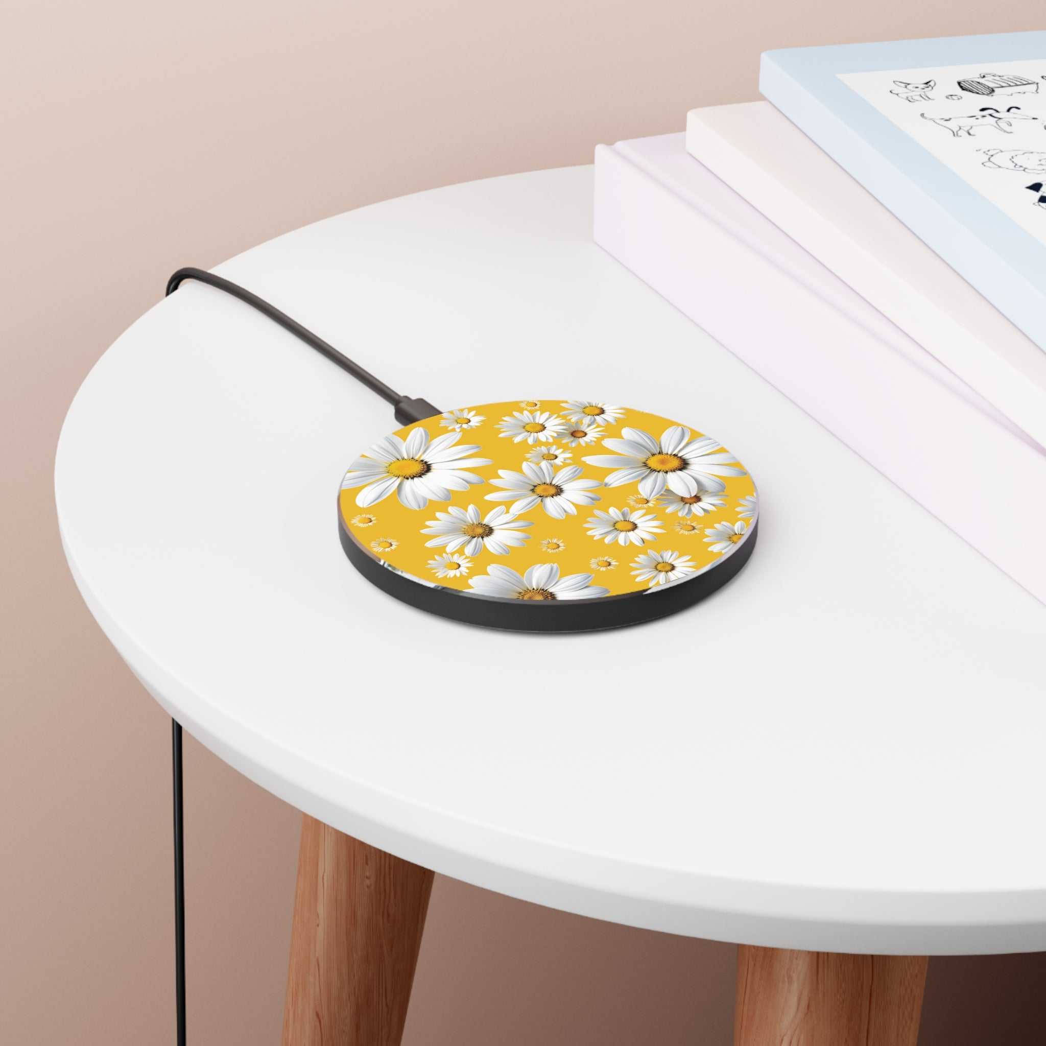 Yellow Daisy Design Wireless Charger