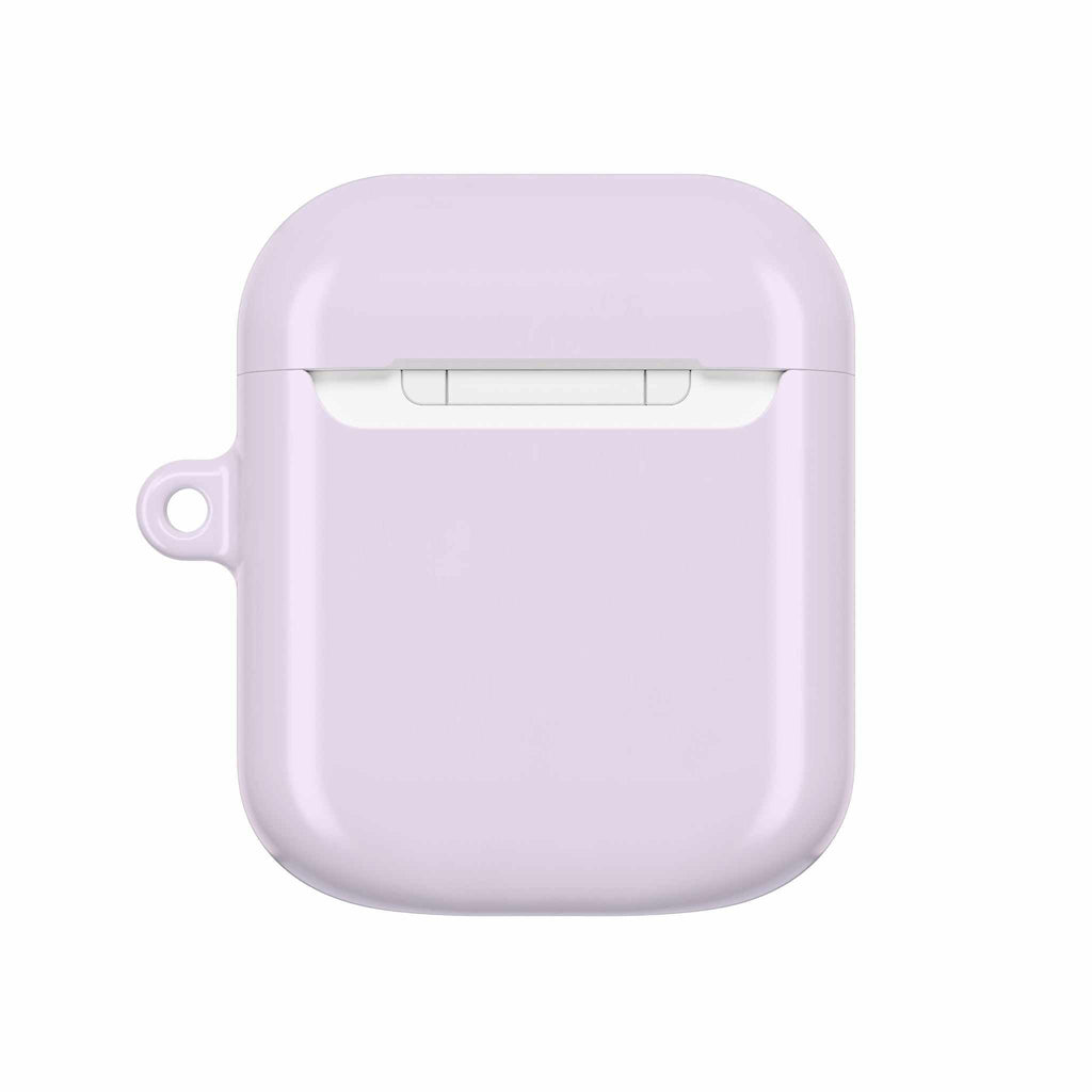 Lavender AirPods Protective Case with durable hard shell and glossy finish