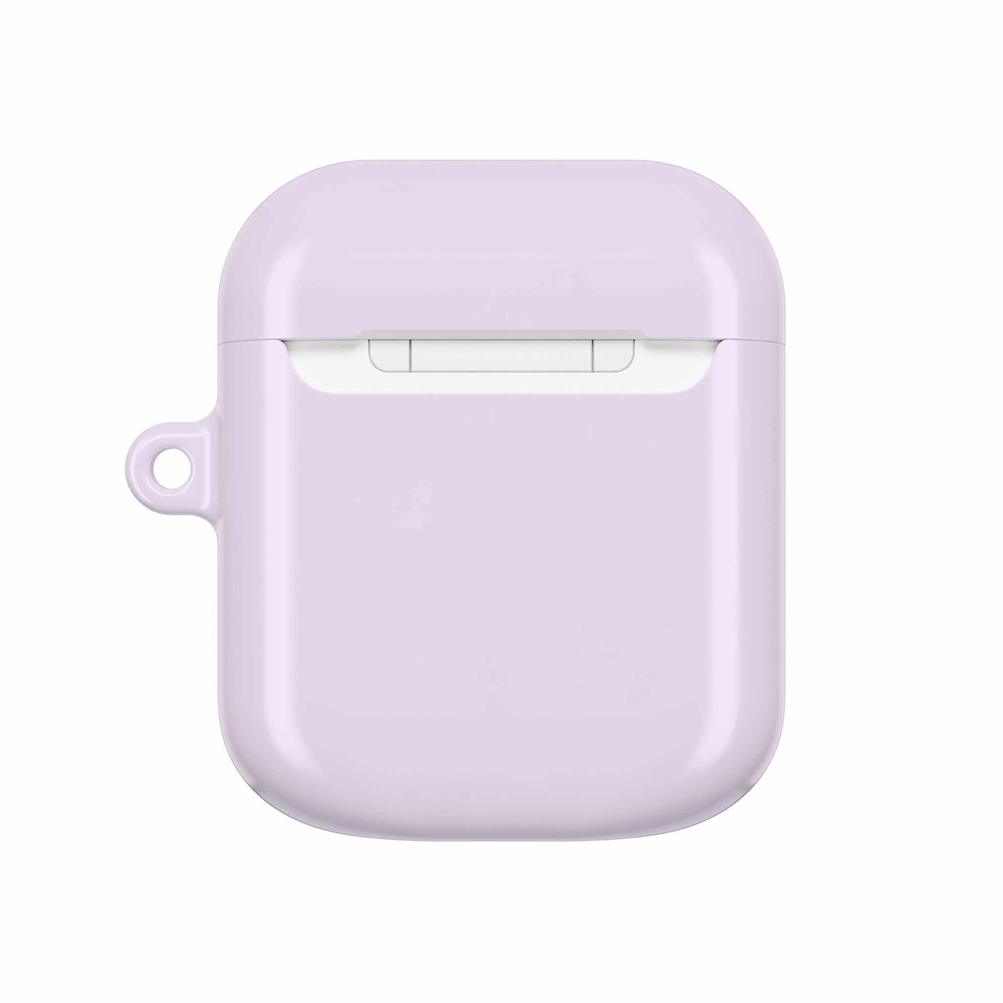 Lavender AirPods Protective Case with durable hard shell and glossy finish