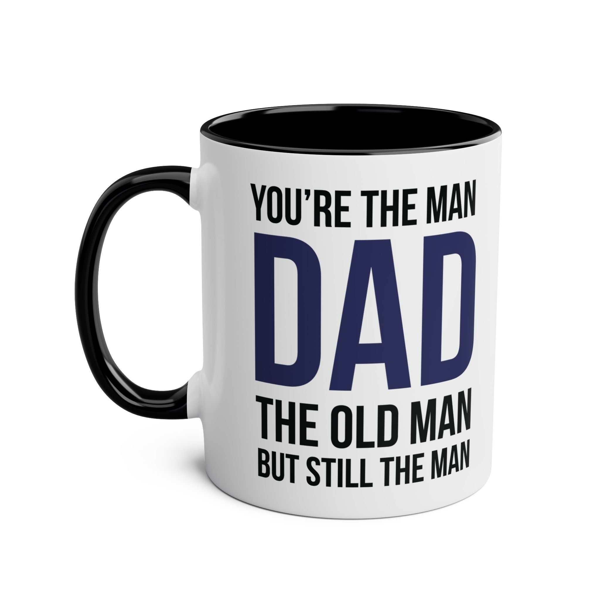 Fathers Day Gift Mug with fun dad-themed design, 11oz ceramic, glossy finish.
