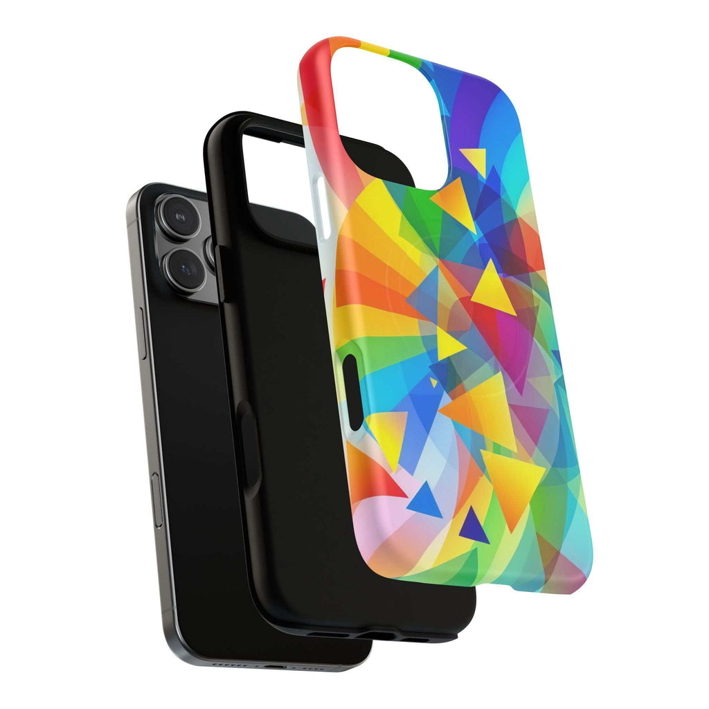 Geometric Pride Design iPhone Magsafe Phone Case