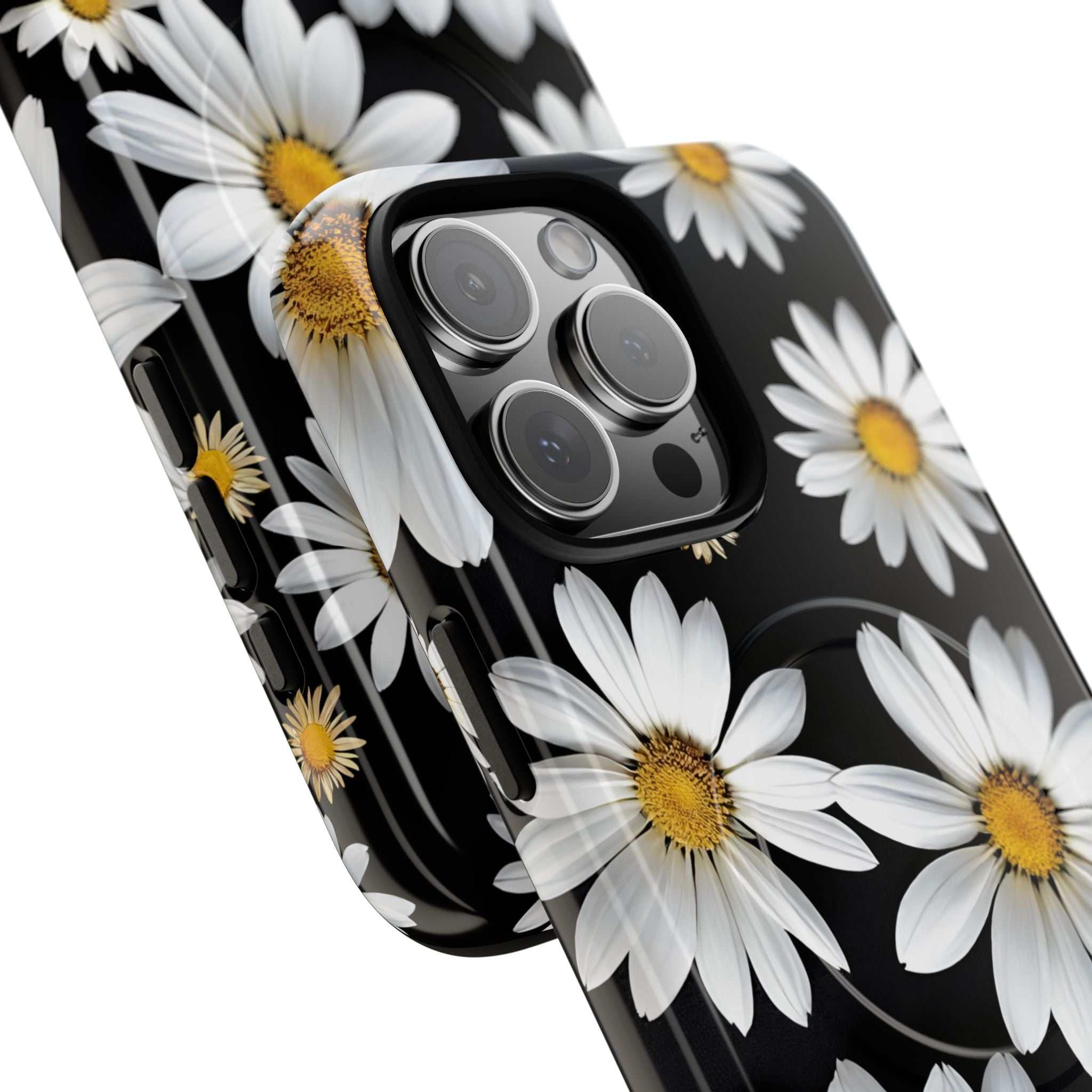 Black Daises iPhone Magsafe Phone Case