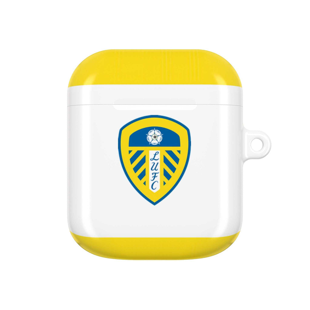 Leeds Utd FC AirPods protective hard case with club crest and yellow accents