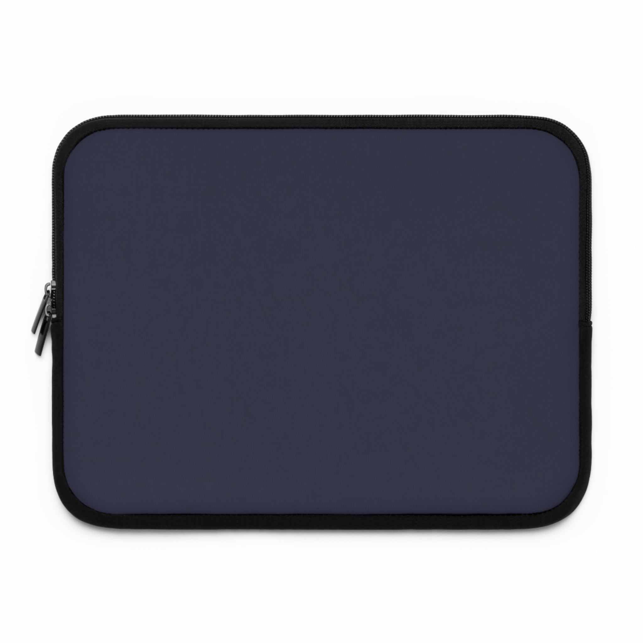 Deep Blue Laptop Sleeve neoprene protective case with soft foam lining and dual zipper closure