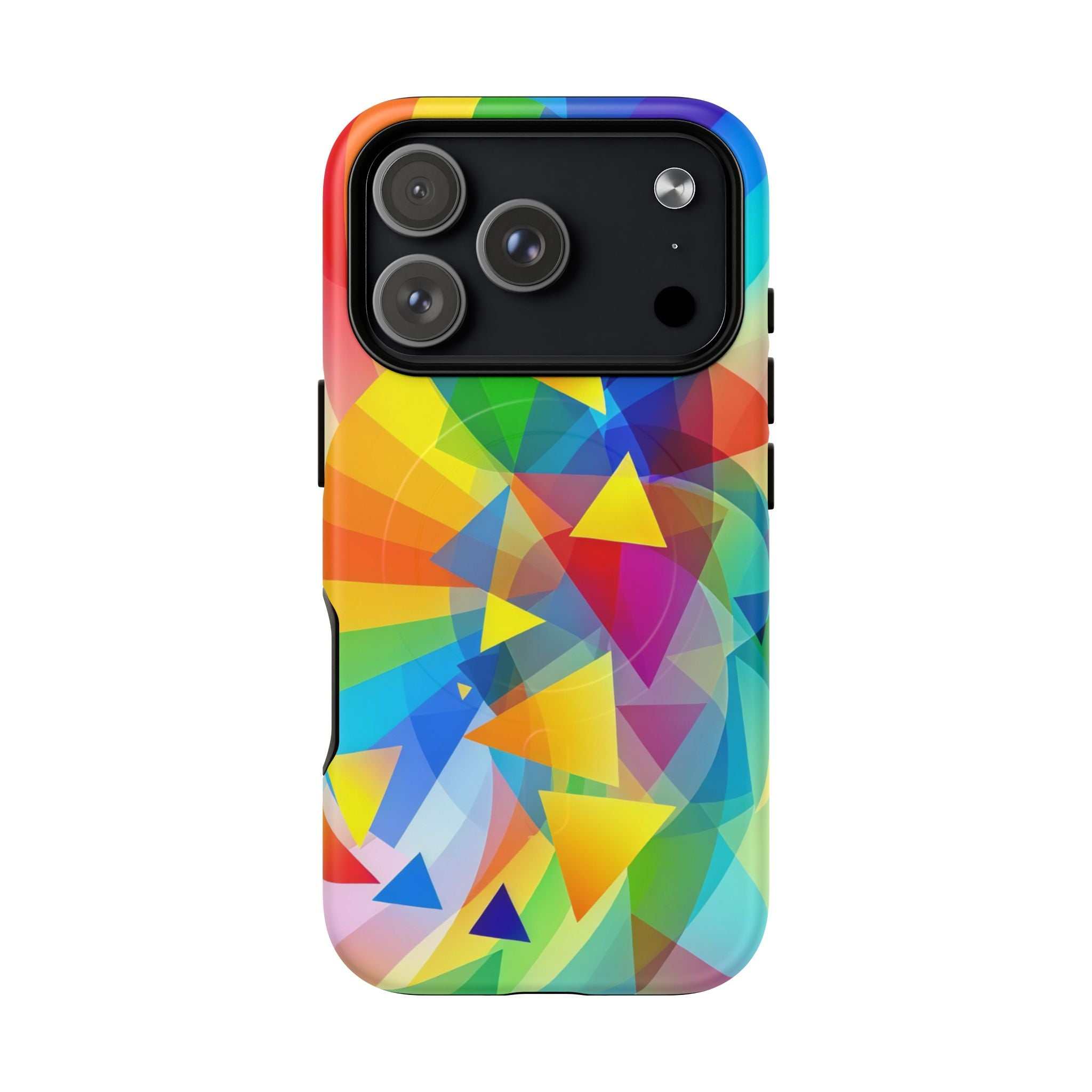 Geometric Pride Design iPhone Magsafe Phone Case