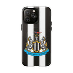 Newcastle United Magsafe iPhone case with black and white stripes and club crest
