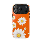 Orange Daisy Design iPhone Magsafe Phone Case