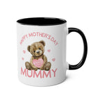 Cute bear Mother's Day mug featuring an adorable teddy bear, perfect daughter-to-mom gift.