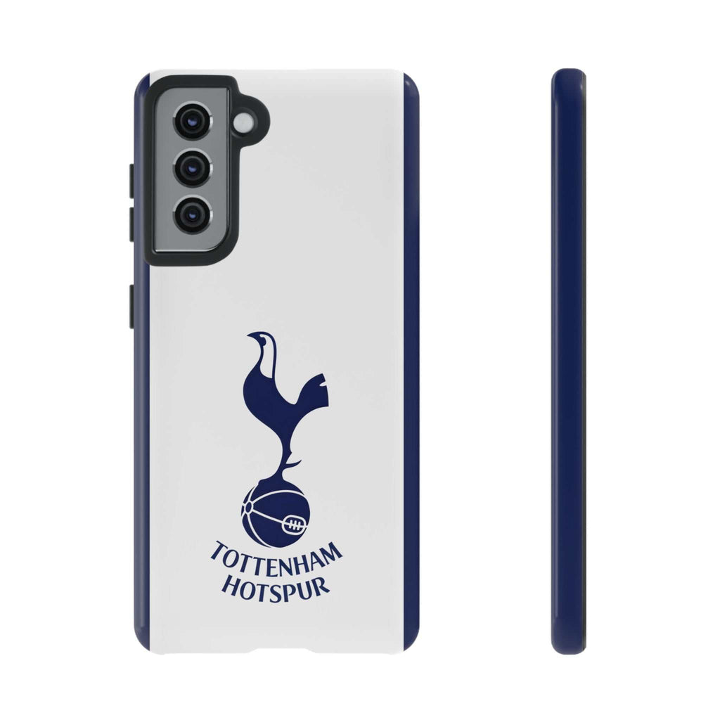 Tottenham FC magnetic Samsung phone case with navy and white colors and shock-absorbing dual layer protection