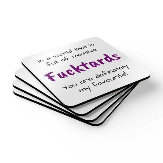 massive fucktards coaster set designed by Littlebitz