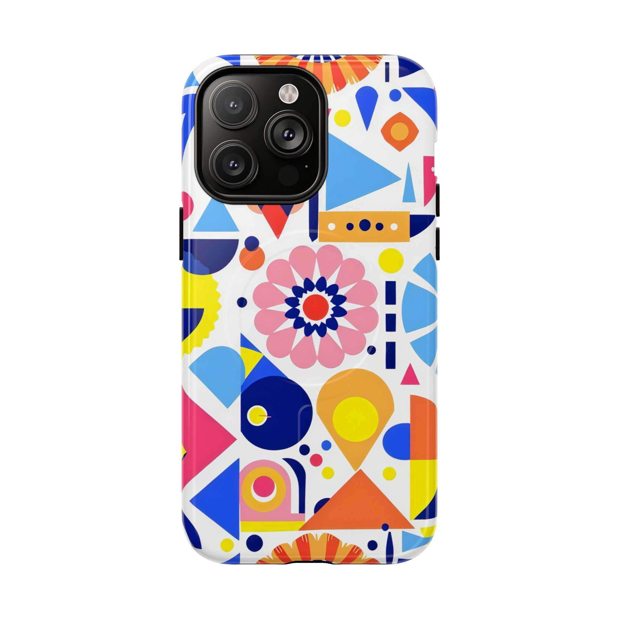 Bright Geo Print iPhone Magsafe Phone Case