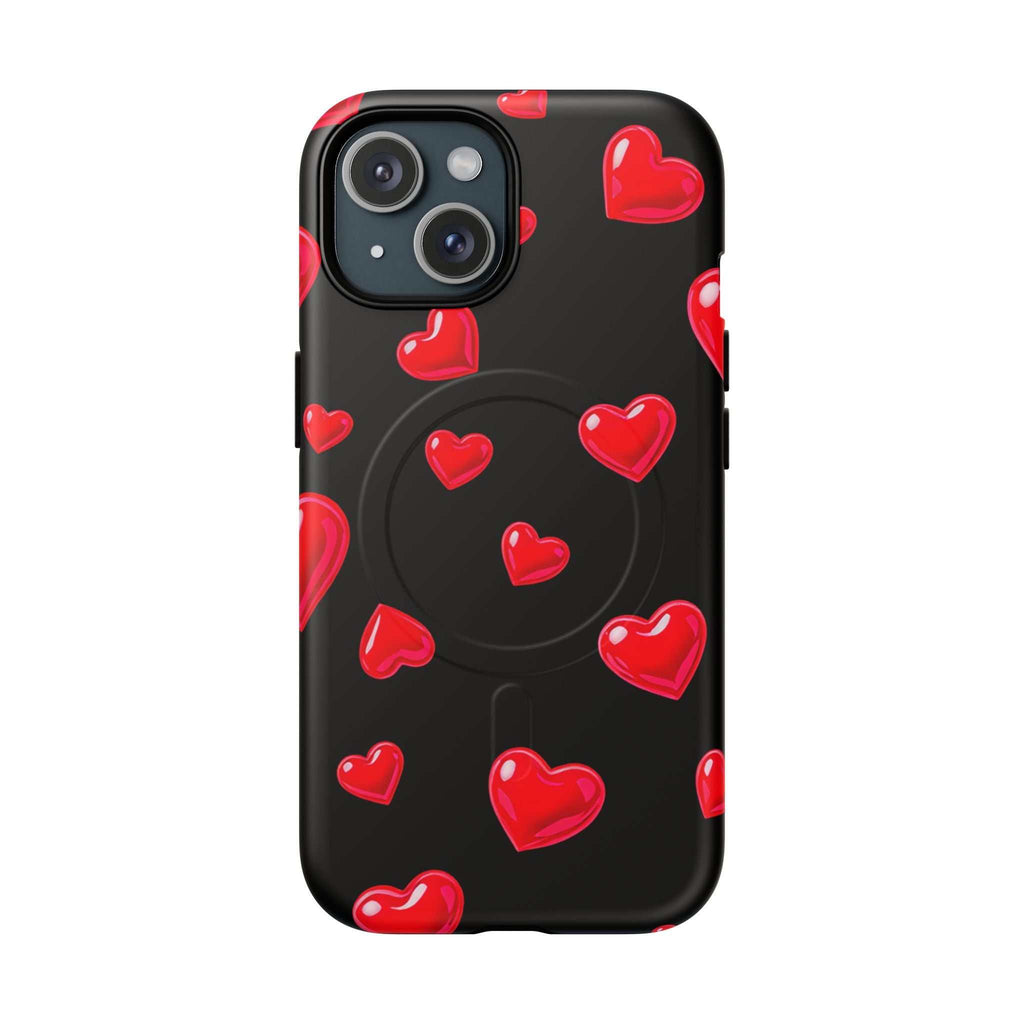 Black Hearts iPhone Magsafe Phone Case