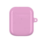 Dusky pink hard shell protective case for AirPods and AirPods Pro with glossy finish and wireless charging compatibility