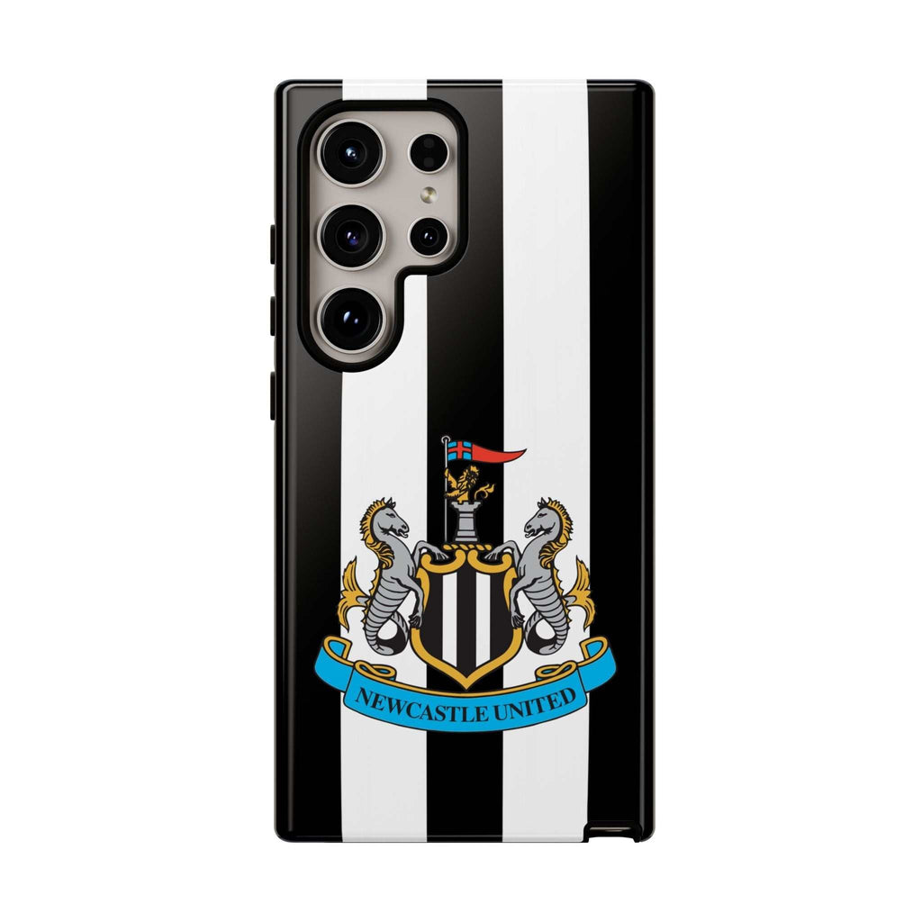 Newcastle United Magnetic Samsung phone case with black and white colors and protective dual-layer design