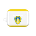 Leeds Utd FC AirPods protective case with club crest and yellow accents, durable and shock-resistant design