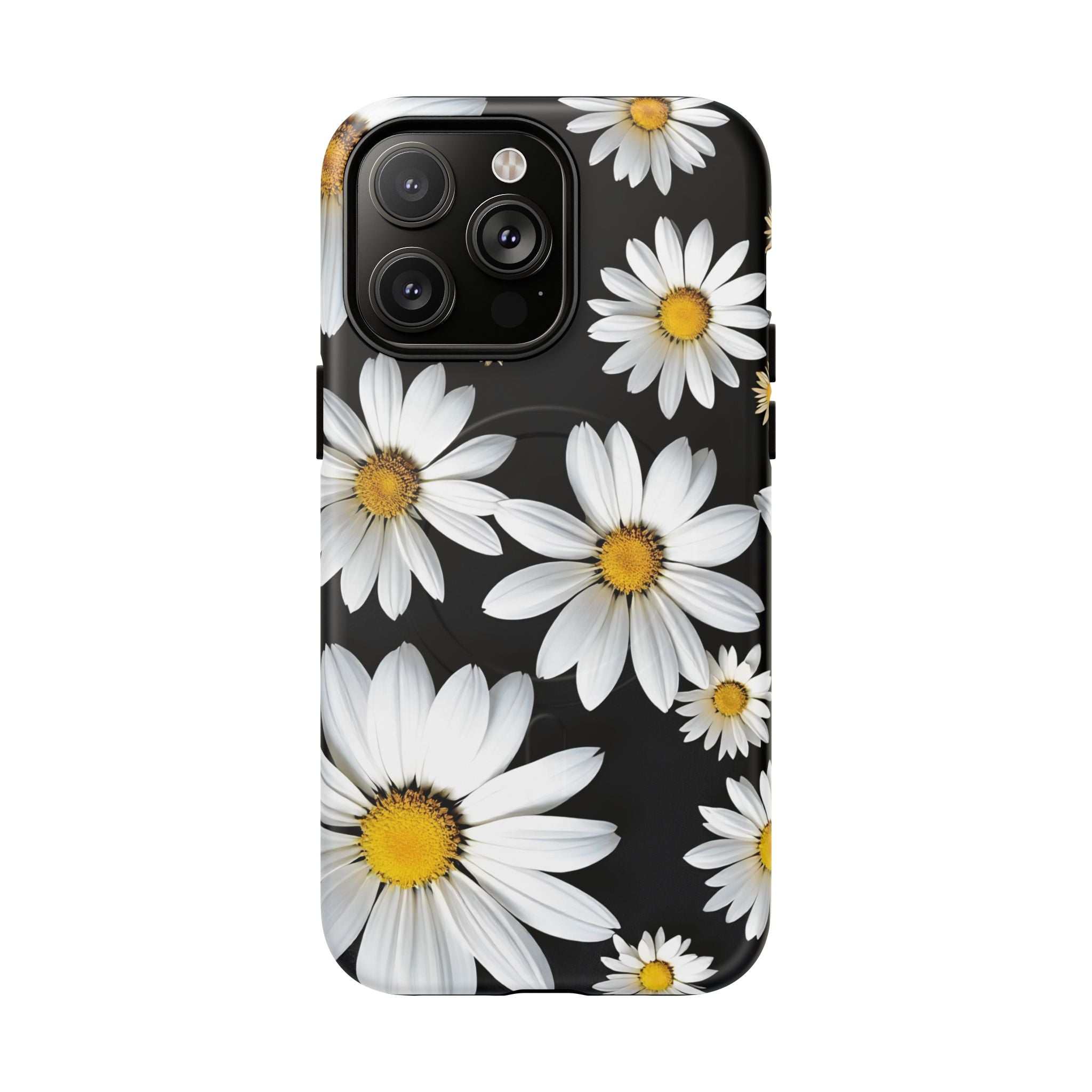 Black Daises iPhone Magsafe Phone Case