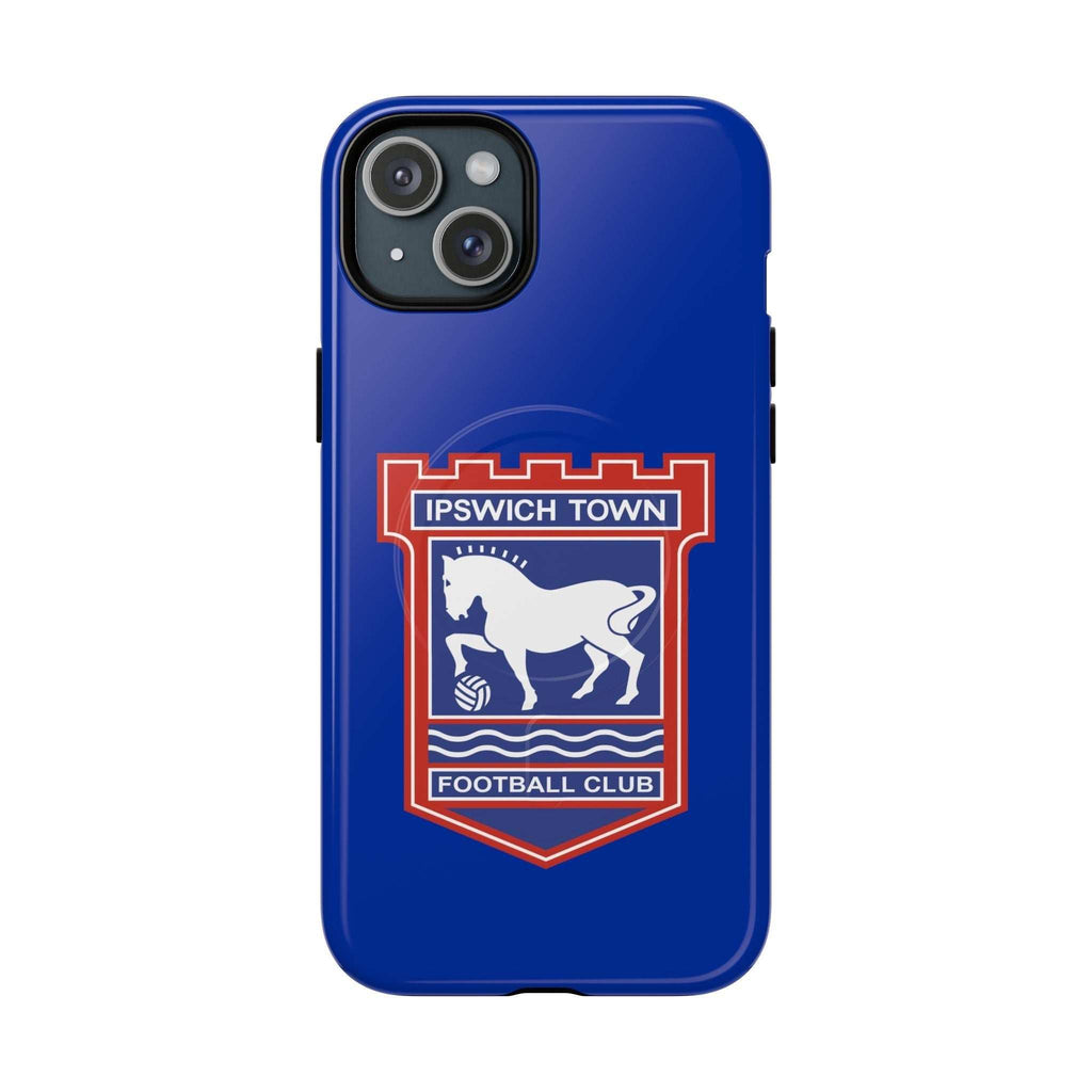 Ipswich Town MagSafe iPhone case blue with football club crest and dual layer protection