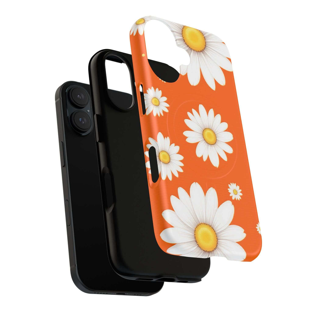 Orange Daisy Design iPhone Magsafe Phone Case