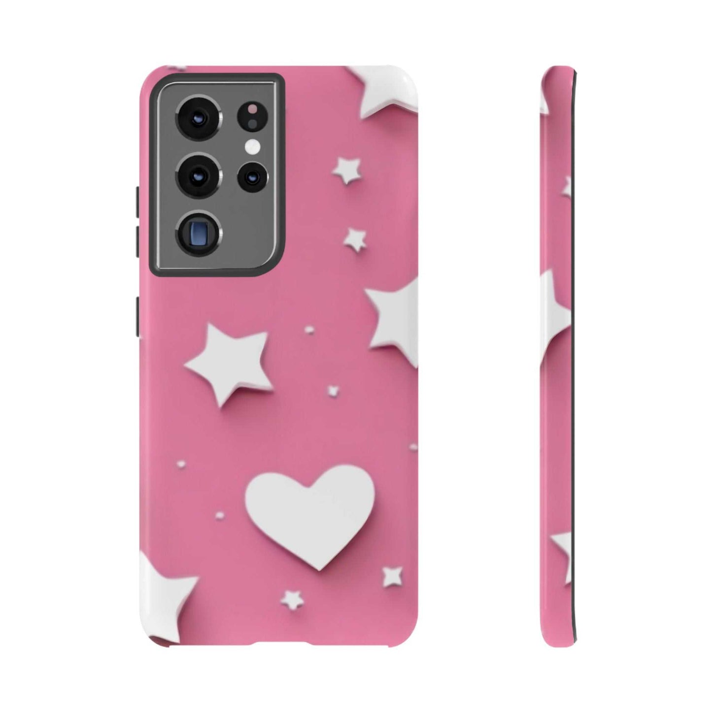 Hearts & Stars Samsung Phone Case Designed By Littlebitz 