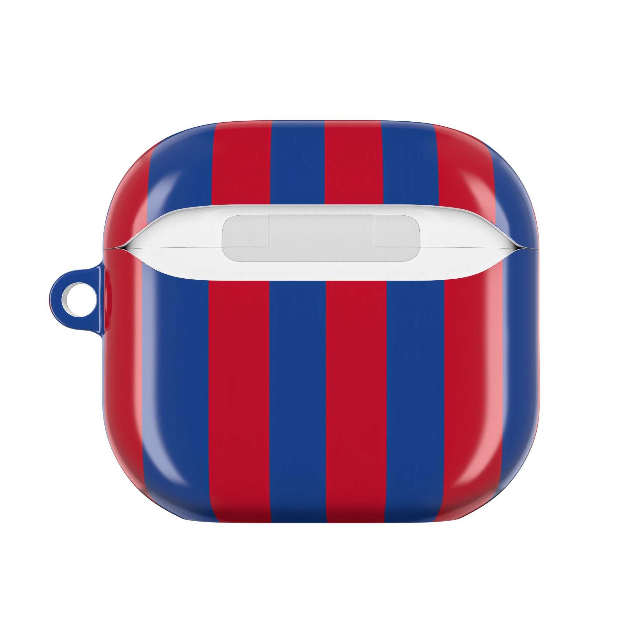 Crystal Palace FC AirPods Pro protective case with red and blue stripes and durable glossy finish
