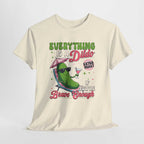 Everything is a Dildo T-Shirt with bold edgy humor, soft cotton fabric, and vibrant DTG print for parties and gag gifts