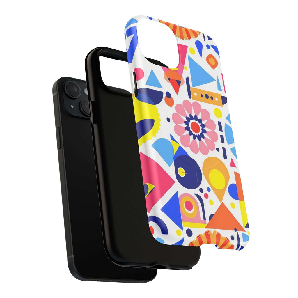 Bright Geo Print iPhone Magsafe Phone Case