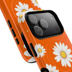Orange Daisy Design iPhone Magsafe Phone Case