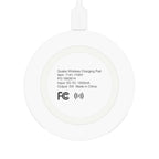 Pink Hearts Design wireless charging pad with 5W output and compact 7cm diameter