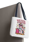 Fun Unicorn Travel Tote Bag with cheeky design and colorful handles for everyday use
