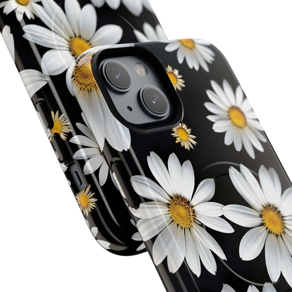 Black Daises iPhone Magsafe Phone Case