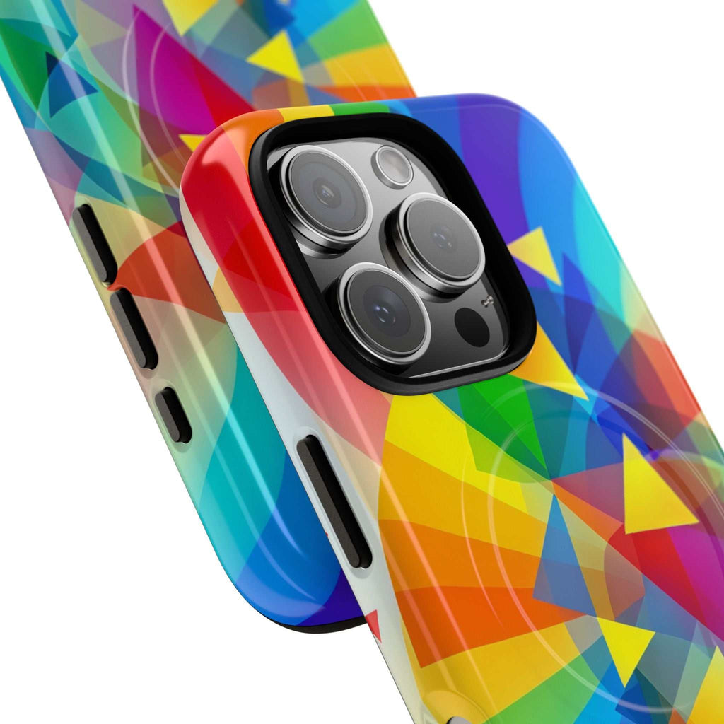 Geometric Pride Design iPhone Magsafe Phone Case