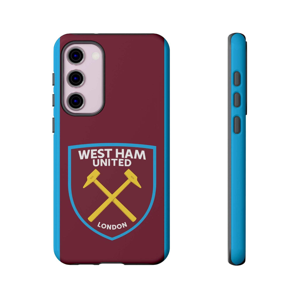 West Ham United Magnetic Samsung Case with claret and blue colors and official-inspired crest
