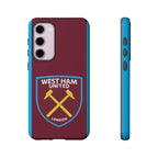 West Ham United Magnetic Samsung Case with claret and blue colors and official-inspired crest