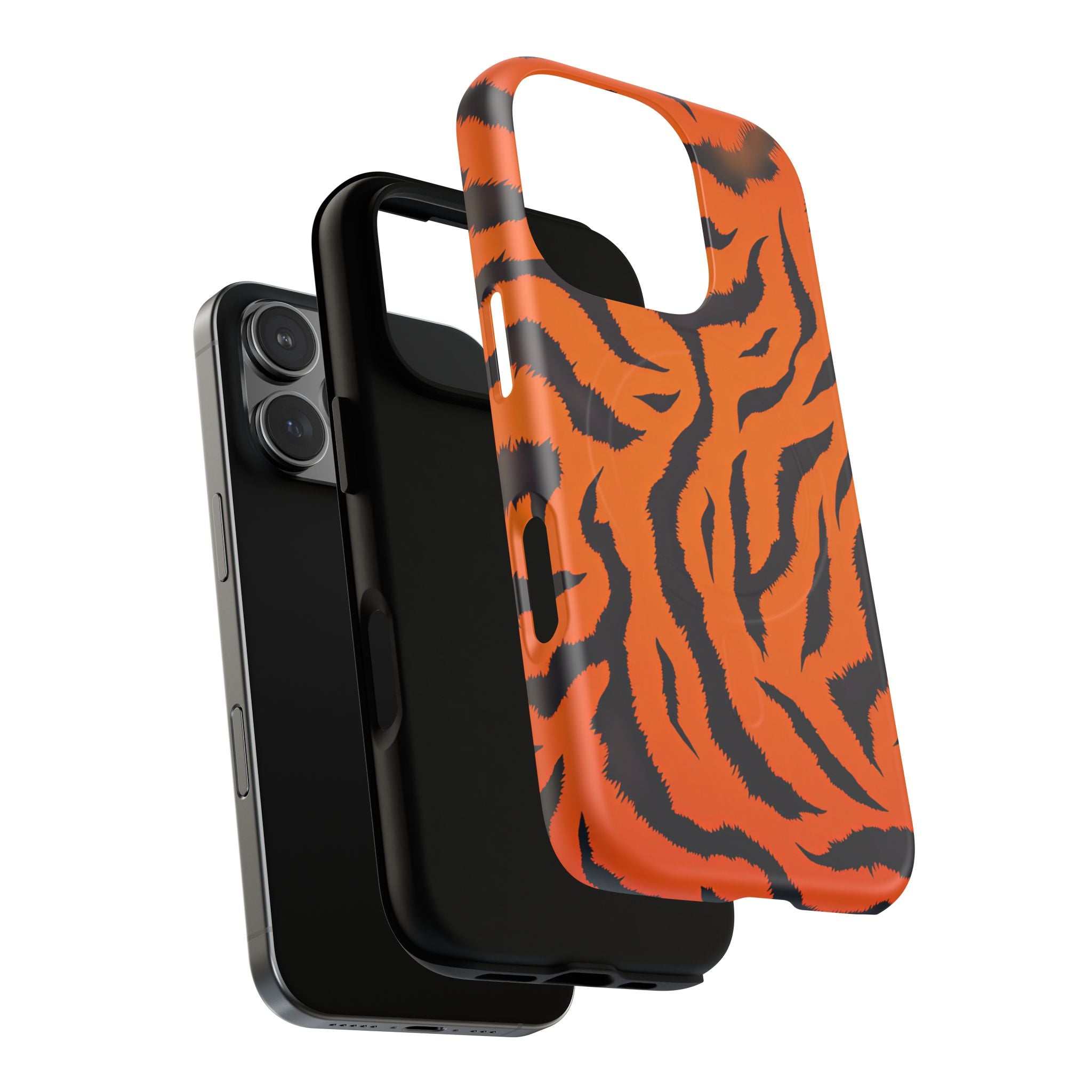 Orange Tiger Print iPhone Magsafe Phone Case