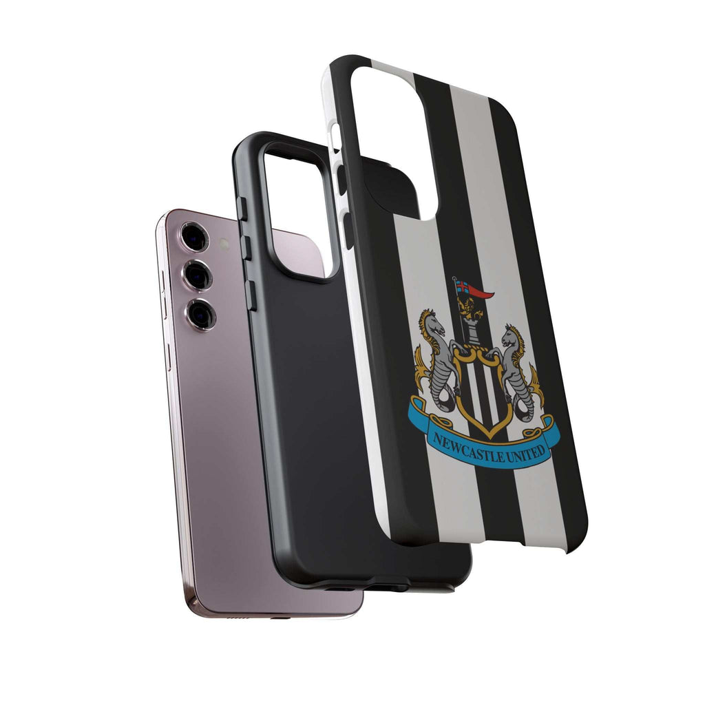 Newcastle United Magnetic Samsung phone case with black and white crest design
