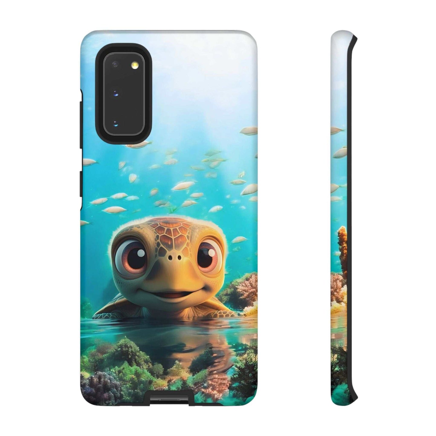 Cute Sea Turtle Samsung Phone Case designed by Littlebitz