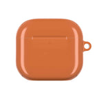 Bold orange hard shell protective case for AirPods and AirPods Pro with a glossy finish and slim design
