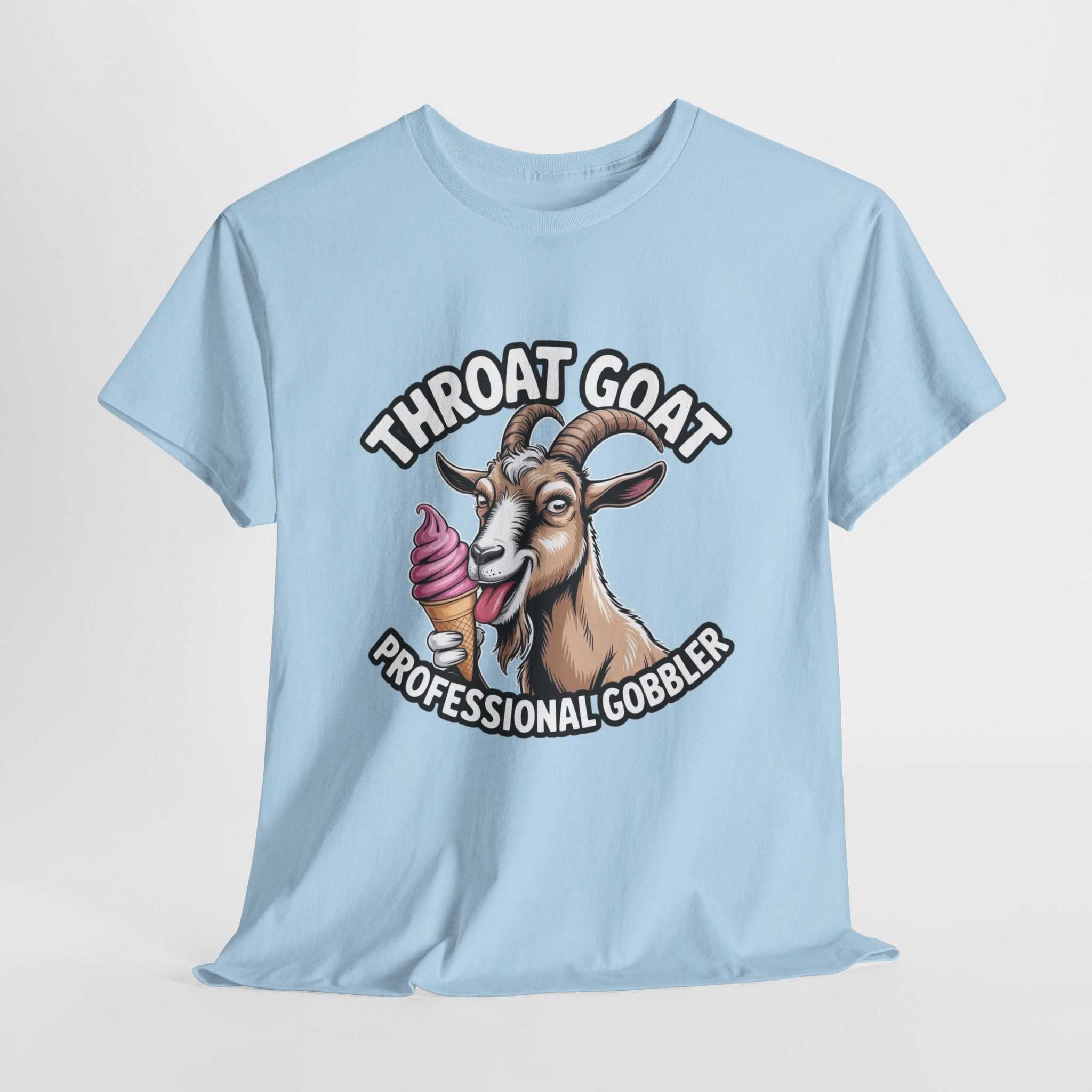 Black Throat Goat T-Shirt with bold print, 100% cotton, comfortable and breathable design