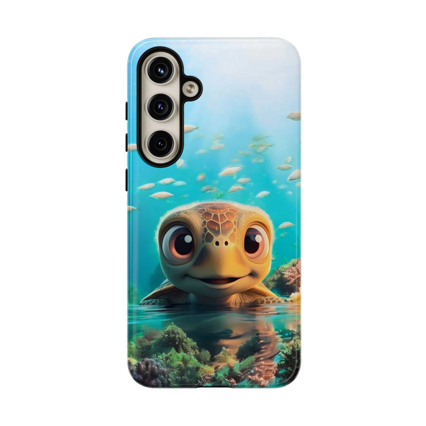 Cute Sea Turtle Samsung Phone Case designed by Littlebitz