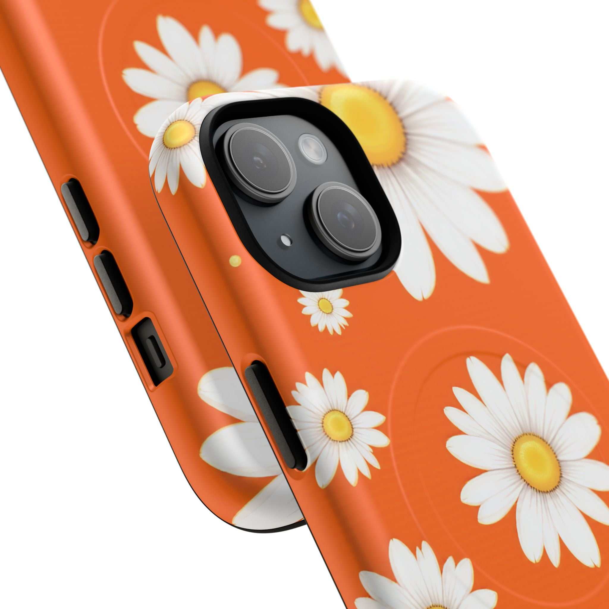 Orange Daisy Design iPhone Magsafe Phone Case