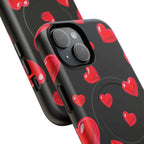 Black Hearts iPhone Magsafe Phone Case