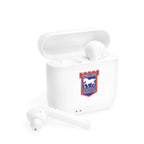 Ipswich Town Fc wireless Essos earbuds with charging case and fan-inspired club crest design