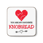 Cheeky Rude Coaster with humorous text and heart design, perfect for gifting.